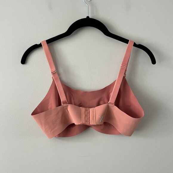 Knix Evolution Bra Unpadded Wire Free Adjustable Strap Seamless Bra Dusty Pink 3 - Picture 3 of 7